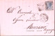 1872-ACQUANEGRA CREMONESE C 2+punti (15.7) Su Lettera Completa Testo Affr. C.20 - Storia Postale