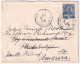 1907-Floreale C.25 (73) Isolato Su Busta Bergamo (20.4) Per Gli USA - Marcofilie