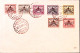1939-VATICANO SEDE Vacante Sette Valori (serie Completa Su Busta (20.2) - Altri & Non Classificati