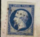 HORS COTE RARETE 14Ab BLEU NOIR (intense) En IMP FINE Planche D4 Juillet 56 (5X Plus Rare)signé TBE Cote >>>350€ - 1853-1860 Napoléon III