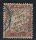 TIMBRE HORS COTE RARE OBLI BLEUE TBE Sur  N°25 Signé Cote>> 125  € - 1859-1959 Oblitérés