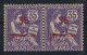 Delcampe - Lot De 3 X Paires N°29, 31 Et 33 MOUCHON Neuf** Maroc Bureaux Français De 1911 à 1917 - Unused Stamps