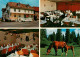 13920043 Saignelegier_Saingnelegier_JU Hotel Bellevue Gastraeume Stute Mit Fohle - Andere & Zonder Classificatie