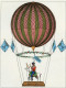 Aéronautique.Ballon.Ascension Du Margat Sur Son Cerf Aéronaute Coco.Musée National De L'air Et De L'espace. - Estampes & Gravures