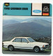 FICHE AUTOMOBILE - FORD GRANADA 2800 - Voitures