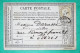 N°55 CARTE PRECURSEUR CONVOYEUR STATION CHAMBORIGAUD GARD LIGNE CL.NIM POUR PARIS 1876 LETTRE COVER FRANCE - Poste Ferroviaire