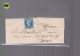 Delcampe - 10  Lettres  Timbre N° 14 Napoléon III  Bleu     20 C   Sur Lettre Destination St Etienne &   Paris - 1849-1876: Période Classique