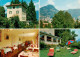 13905068 Lugano_Lago_di_Lugano_TI Pensione Selva Gaststube Liegewiese Panorama - Autres & Non Classés