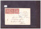 LETTRE AVEC BANDE DE 3 HELVETIE ASSISE 10c ROUGE POUR PARIS - Covers & Documents