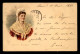 SUISSE - CANTON DE NEUCHATEL - FEMME EN COSTUME - CARTE ILLUSTRE VOYAGE EN 1899 - EDITEUR LOUIS GLASER - Autres & Non Classés