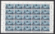 Feuille Complète ** 1947 Swissair Premier Vol Suisse-USA FO 42 - Unused Stamps