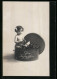 AK Ohne Bezugsschein, Kleinkind Wird In Der Hutschachtel Geliefert  - War 1914-18