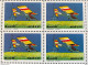 C 1636 Brazil Stamp 80 Years Old Flight Dumont Airplane Ultraleve Demoiselle 1989 Block Of 4 Complete Series - Neufs