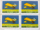 C 1636 Brazil Stamp 80 Years Old Flight Dumont Airplane Ultraleve Demoiselle 1989 Block Of 4 Complete Series - Neufs