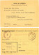 CAMP DE PRISONNIERS CPFM 1942 AVIS DE RECEPTION COLIS AU CAMP STALAG XVIIIC MARCKT PONGAU AUTRICHE (SALZBURG) - Lettres & Documents