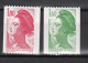 Série Des 4 Timbres Roulette France 1982 Liberté De GANDON 2191 2192 2222 2224 - Roulettes