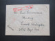 1947 Französische Zone Auslandsbrief In Die USA Konstanz 1 - Everett Washington Roter Ra1 Taxe Percue RM 75 - Emissions Générales