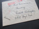 1947 Französische Zone Auslandsbrief In Die USA Konstanz 1 - Everett Washington Roter Ra1 Taxe Percue RM 75 - Emisiones Generales