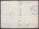 L. Càd VERVIERS /11 NOV 1836 Pour BRUXELLES - Port "5" (au Dos: Càd Bleu Arrivée BRUXELLES) - 1830-1849 (Belgique Indépendante)