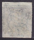 Belgique - N°4 - 20c Bleu Médaillon Léopold I 1850 P58 WATERLOO - Papier Mince, Filigrane "LL" Entrelacés & Encadrés - C - 1849-1850 Médaillons (3/5)
