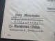 1947 Französische Zone Mi.Nr.1 Und Nr.7 MiF Tagesstempel Rheinfelden (Baden) Ortsbrief Umschlag Kohlenhandel - Emissions Générales