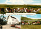 73890566 Forst Bielstein Wiehl Panorama Gasthaus Autobahnbruecke  - Wiehl