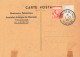 CARTE 2e EXPOSITION PHILATELIQUE TOULOUSE 1945 COLIS POSTAUX YT 218A + 219A + VERSO CACHET SEMAINE DE L'AIR - Covers & Documents