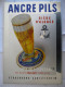 Publicité . Plaque Métallique . Ancre Pils . Bière D'Alsace . PH J Hatt . Brasserie . Strasbourg . Schiltigheim . - Plaques En Tôle (après 1960)