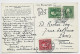 ETATS UNIS USA 1CX2+2C CARD NEW YORK 1914 TO PARIS - Cartas & Documentos