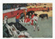 Postal Picasso, Corrida De Toros 1901, Impresa En España 1966/Carte Postale Picasso, Corrida 1901, Imprimée En Espagne - Pintura & Cuadros