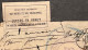 Lettre Administrative 1891 - Annotations-étiquette - Taxée 2 Décimes Par Erreur "Par Erreur / Bon Pour La Belgique" RRR - 1884-1891 Léopold II