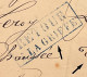 Delcampe - Lettre Administrative 1891 - Annotations-étiquette - Taxée 2 Décimes Par Erreur "Par Erreur / Bon Pour La Belgique" RRR - 1884-1891 Leopold II