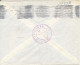 Lebanon Registered Bank Cover Sent Air Mail To Denmark Single Franked FLOWERS - Libanon