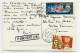 RUSSIA RUSSIE COSMOS CARD AVION ODESSA UKRAINE 1975 TO FRANCE - Briefe U. Dokumente