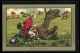 Künstler-AK George Edward Shepheard: Pferd Und Reiter Nach Dem Sturz  - Shepheard