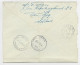 NEDERLAND 50C SOLO LETTRE COVER EXPRES GRAVENHAGUE 1953 TO FRANCE + PNEUMATIQUE EN ARRIVEE - Briefe U. Dokumente