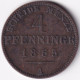 Preussen / Prussia KM-483 4 Pfennig 1865 - Groschen & Andere Kleinmünzen