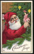 AK A Merry Christmas, Weihnachtsmann Hält Eine Puppe In Der Hand  - Kerstman