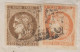 Bordeaux N° 47 Et 48 Sur Lettre De Toulouse Pour St Gaudens - 1870 Bordeaux Printing