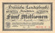 Notgeld Hessische Landesbank 5 Millionen Mark 1923 AU/EF (II) - [11] Local Banknote Issues