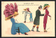 Künstler-AK Xavier Sager: La Mode En 1910, Nouveau Moyen De Circuler Avec Les Robes étroites, Frauen Auf Rollschuhen  - Sager, Xavier