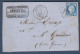 Ardennes - Cérès N° 60  Obl. GC  177 ( Remplaçant D' Alsace Lorraine ) Sur Lettre De Givonne Pour St Gaudens - 1849-1876: Classic Period