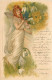 FEMME Ange Elfe,Fleurs, Carte Raphael Tuck & Fils - Frauen