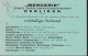 1921 Schweiz Drucksache, Zum:CH 152  Mi:CH 162x, Reise-Avis Bonneterie-Kollektion," MERCERIE" OERLIKON - Covers & Documents