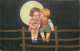 COLOMBO - E (illustrateur) - Couple D'enfants Au Clair De Lune. - Colombo, E.