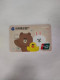 China, Line Friends ,(1pcs) - Tarjetas De Crédito (caducidad Min 10 Años)