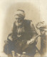 TURKIYE - PHOTOCARD - STREET SCENE  - SAT OLD MAN SMOKING AND DRINKING COFFEE  - 1900 - Turquie
