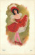 THEME DE LA DANSE - Carte Illustrée French Cancan. - Danse