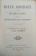 Bible Abrégée à L'usage Des Gens Du Monde Et Des Maisons D'éducation Secondaire- Extraits De La Traduction De L'Abbé Cra - Religión