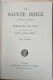 La Sainte Bible Traduite En Français Tomes 1 Et 2 - Religión